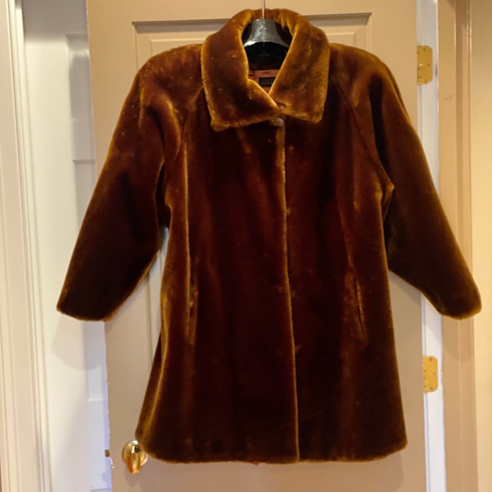 Faux fur coat